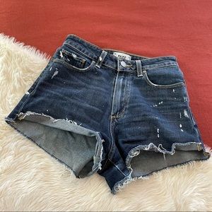 Paige Margot paint splatter short sz.25 raw hem